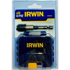 Бита IMPACT PRO 1/4"/25мм PH2 20шт + держатель, IRWIN Бита IMPACT PRO 1/4"/25мм PH2 20шт + держатель, IRWIN