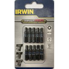 Бита IMPACT PRO 1/4"/25мм PZ2 10шт, IRWIN Бита IMPACT PRO 1/4"/25мм PZ2 10шт, IRWIN