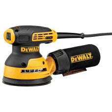 Шліфмашина ексцентрикова мережева DeWalt: P= 280 Вт, 12000 об/хв, стопа Ø=125 мм