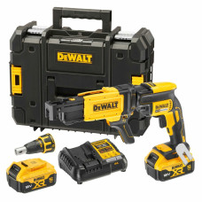Шурупокрут акумуляторний безщітковий  для г/картону DeWALT 18 В XR Li-Ion 30 Нм 2 АКБ 5 Аг + ЗП кейс