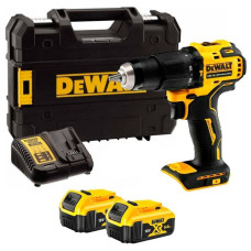 Шурупокрут акумуляторний безщітковий ударний  DeWALT 18V XR Li-Ion, 65 Нм, 2 АКБ 5 Агод + ЗП, кейс