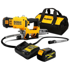Шприц для змащування акумуляторний 2-швидкістний DeWALT 18 В XR (комплект з АКБ та ЗП)