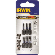 Биты IMPACT PRO 1/4"/25мм, комплект TR10, TR15, TR20, TR25, TR27, TR30, IRWIN Биты IMPACT PRO 1/4"/25мм, комплект TR10, TR15, TR20, TR25, TR27, TR30, IRWIN