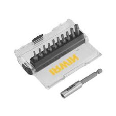 Набор 25 мм бит 10 штук: T10 / T15 (×2) / T20 (×2) / T25 (×2) / T30 / T40, магнитный держатль для би Набор 25 мм бит 10 штук: T10 / T15 (×2) / T20 (×2) / T25 (×2) / T30 / T40, магнитный держатль для би